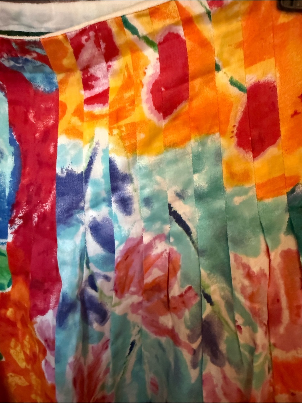 Ralph Lauren Bright Multicolor Floral Dress — Red, Orange, Blue - Picture 2 of 8